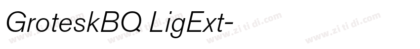 GroteskBQ LigExt字体转换